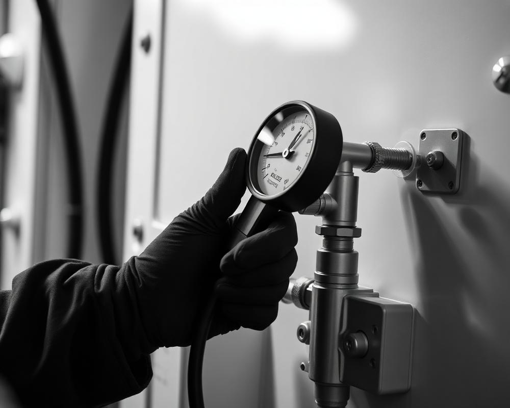 Medição técnica em sistema de refrigeração